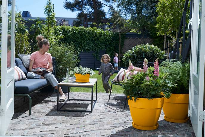 vibia campana coupe 27cm jaune miel